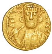 Solidus - Constantine IV, Tiberius and Heraclius Carthage obverse image