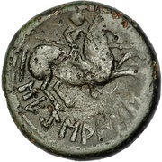 Unit, Iberia (ancient), 100 BC - 76 BC reverse image