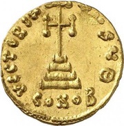 Solidus - Leontios VICTORIA AVGV; Constantinopolis, Byzantine states, 695-698 reverse image
