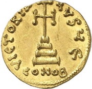 Solidus - Tiberius III Apsimar VICTORIA AVGV; Constantinopolis, Byzantine states, 698-705 reverse image