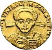Solidus - Justinian II Constantinopolis obverse image