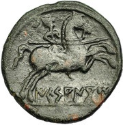 Unit, Iberia (ancient), 100 BC - 76 BC reverse image