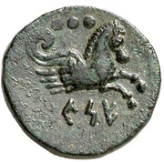 ¼ Unit, Iberia (ancient), 195 BC - 170 BC reverse image