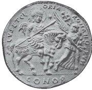36 Solidi - Justinian I SALVS ET GLORIA ROMANORVM, Byzantine states, 527-565 reverse image