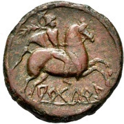 As, Iberia (ancient), 125 BC - 101 BC reverse image