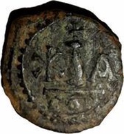 10 Nummi - Mauricius Tiberius [Constantinople], Byzantine states, 585-586 reverse image