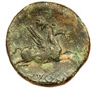 As butterfly, Iberia (ancient), 150 BC - 100 BC reverse image