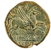 As legend iskerbeles iltirarker, Iberia (ancient), 150 BC - 100 BC reverse image