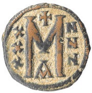 Follis - Leo III and Constantine V Constantinopolis reverse image