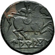 Unit, Iberia (ancient), 100 BC - 76 BC reverse image
