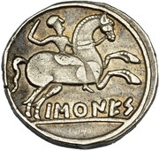 Denarius, Iberia (ancient), 125 BC - 101 BC reverse image