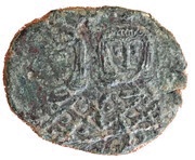 Follis - Leo IV and Constantine VI Syracuse reverse image