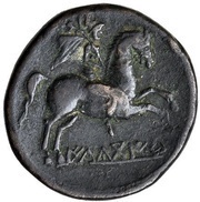 Unit, Iberia (ancient), 143 BC - 1 BC reverse image