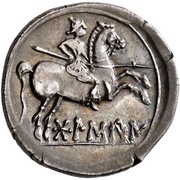 Denarius, Iberia (ancient), 150 BC - 100 BC reverse image
