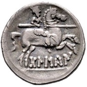 Denarius, Iberia (ancient), 140 BC - 100 BC reverse image