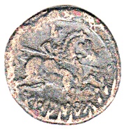 Unit Inscription along the edge, Iberia (ancient), 100 BC - 76 BC reverse image