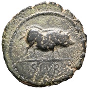 As, Iberia (ancient), 175 BC - 126 BC reverse image