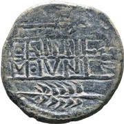 As, Iberia (ancient), 133 BC - 101 BC reverse image