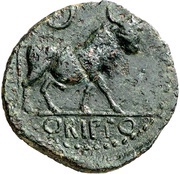 As, Iberia (ancient), 100 BC - 1 BC reverse image