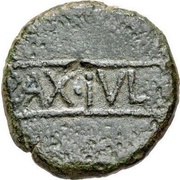 As, Iberia (ancient), 27 BC - 14 AD reverse image