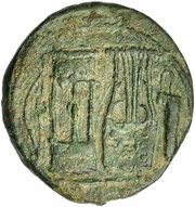 As, Iberia (ancient), 100 BC - 1 BC reverse image