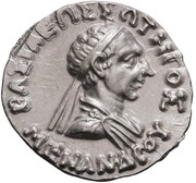Drachm - Menander I obverse image