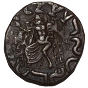 Tetradrachm In the name of Hermaeus Soter, India (ancient), 40 BC - 1 BC reverse image
