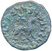 Pentachalkon - Azes II, India (ancient), 35 BC - 5 AD reverse image