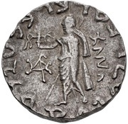 Tetradrachm - Azes II Taxila mint, India (ancient), 58 BC - 12 BC reverse image