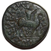 Tetradrachm - Aspavarma Apracharajas of Bajaur; Taxila Sirsukh mint obverse image