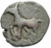 Æ Unit - Hagamasha Satraps of Mathura, India (ancient), 50 BC - 40 BC reverse image