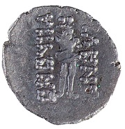 Obol - Kujula Kadphises, India (ancient), 40-90 reverse image