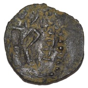 Drachm Jouan-jouan imitation, India (ancient), 195-230 reverse image