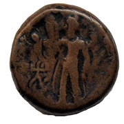 Tetradrachm - Kanishka I, India (ancient), 127-150 reverse image