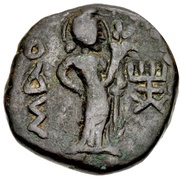 Tetradrachm - Huvishka, India (ancient), 152-192 reverse image