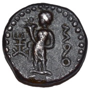 Tetradrachm - Huvishka, India (ancient), 152-192 reverse image