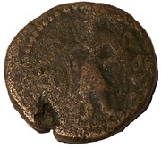 Tetradrachm - Huviska Kushana, India (ancient), 155-190 reverse image