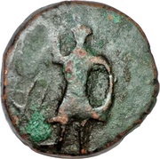 Tetradrachm - Kaniska Imitative Type Bihar, India (ancient), 200-400 reverse image