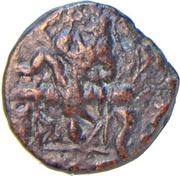 Tetradrachm - Huviska Kushana Imitative type obverse image
