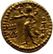 ¼ Dinar - Kanishka I, India (ancient), 127-150 reverse image