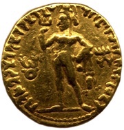 1 Dinar - Vima Kadphises, India (ancient), 110-127 reverse image