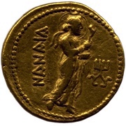 1 Dinar - Kanishka I, India (ancient), 127-150 reverse image