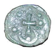 Follis - Anonymous Class J Constantinopolis, Byzantine states, 1081-1092 reverse image