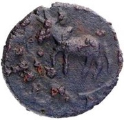 Æ Unit, India (ancient), 110 BC - 90 BC reverse image