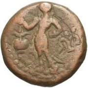 Æ Unit, India (ancient), 201-401 reverse image