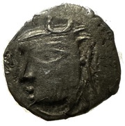 1 Dracham - Harsavardhana, India (ancient), 606-647 reverse image