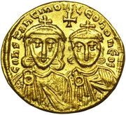 Solidus - Constantine V, Leo IV, Leo III obverse image