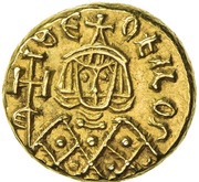 Solidus - Theophilos Syracuse; Θεοφιlος on both sides obverse image