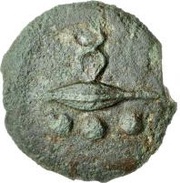1 Quadrans Dots below; with caduceus obverse image