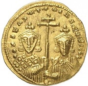Solidus - Constantine VII and Romanos II Constantinopolis, Byzantine states, 945-959 reverse image